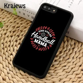 Чехол для телефона Krajews Handball Mom Player Handballer Mother для iPhone 14 6s 7 8 plus X XR XS 11 12 13 pro max Samsung S21 S22ultra iPhone 6plus