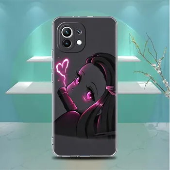 Прозрачный чехол для Xiaomi Mi Poco X3 NFC M3 Pro F3 F1 11 Lite 12 Note 10 11T 9T Прозрачный чехол для телефона Аниме Demon Slayer Redmi Note 9S