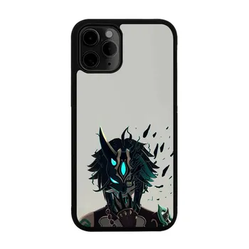 Чехол для телефона Genshin Impact XIAO для iPhone 13 12 Mini 11 Pro Max 7 8 Plus X Xs Max XR PC Жесткий силиконовый чехол Shell iphone xs max