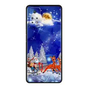 Phone For Redmi Case Note 11 10 9 8 7 8T 9T 9S Pro 9C 9A 10C K40S K50 K50i Ultra Silicone Soft Back Cover Cute Christmas Santa Redmi 8