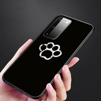 Чехол для телефона Best friends Dog paw для Samsung Galaxy S20 S21 FE S10 Lite Note 20 10 Lite S8 S9 + S10E S10 Plus Ultra Black Cover Samsung Note 10