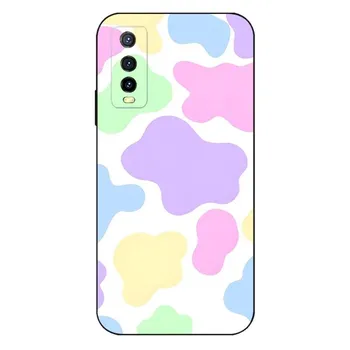 Чехол для телефона Dairy Cow Spots для VIVO Y31 IQOO U5 U5x 9 V21e V23 Y31s Y73 X60 X70 X80 Y33s Y21 Y76 Y15s T1 Pro Plus VIVOY76 5G