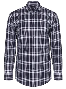 Рубашка Slim Fit в клетку BOSS