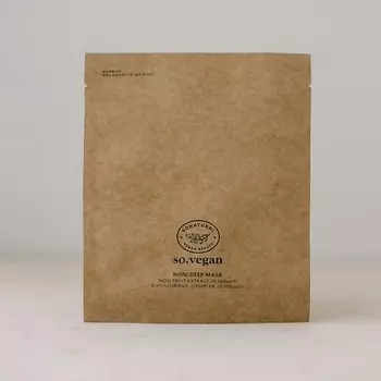SO NATURAL Энергетическая тканевая маска So Vegan Noni Deep Mask 25.0