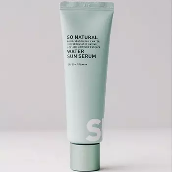 SO NATURAL Солнцезащитный крем с сияющим финишем Uv Pro Water Sun Serum 50.0