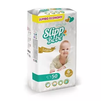 SLIPP BEBE Подгузники для детей JUMBO № 6 50.0