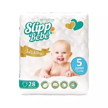 SLIPP BEBE Подгузники для детей TWIN № 5 28.0