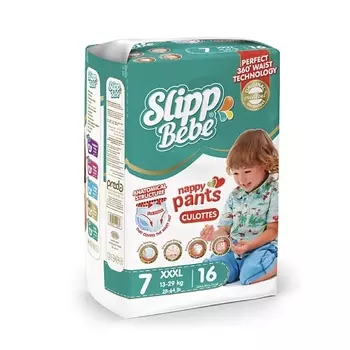 SLIPP BEBE Подгузники-трусики № 7 16.0