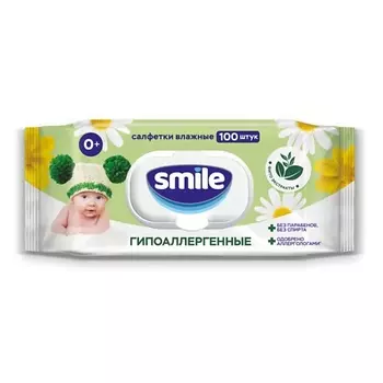 SMILE WONDERLAND Влажные салфетки Фитолиния BABY 100