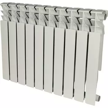 Радиатор алюминиевый ROMMER Plus 500 10 секций (RAL9016)