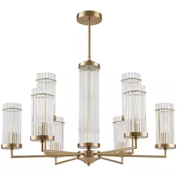 Потолочная люстра на штанге Lumion Ellow 6527/9 латунь E14 9*40W 220V