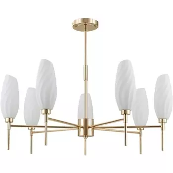 Потолочная люстра на штанге Lumion Shivon 6518/7C золотой G9 7*40W 220V