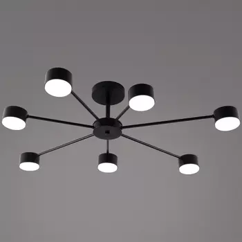Потолочная люстра на штанге Reluce 03735-0.3-07 BK GX53