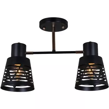 Потолочная люстра на штанге Reluce 06074-3.3-02 BK+FG