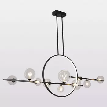 Потолочная люстра IP21 на штанге Lussole Beaumont LSP-7073 кольцо