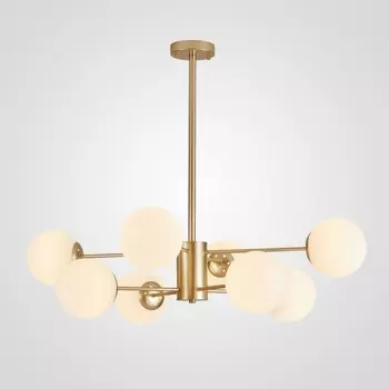 Потолочная люстра на штанге Roundi Brass L8 By ImperiumLoft Roundi01 305756-23