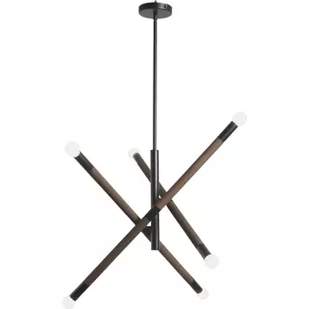 Потолочная люстра на штанге ST Luce SL6226.403.06 Черный, Коричневый E14 6*40W