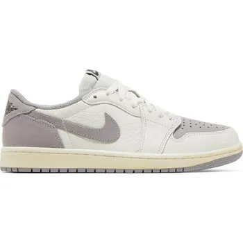 Кроссовки Air Jordan 1 Retro Low OG Atmosphere Grey, серый/светло-серый/бежевый