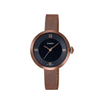 Аналоговые часы с розовым золотом женские, Rose Gold Analog Women's Watch, произв. Casio