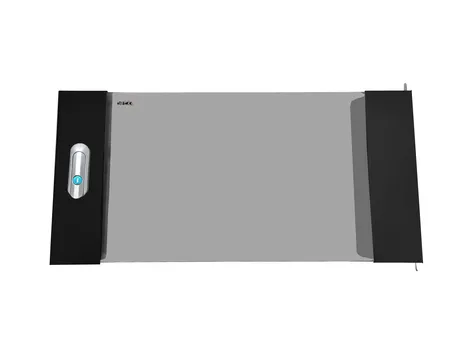 Дверь стеклянная с ручкой Netko для WMA, DUO 12U (подходит к собранным и разобранным шкафам "A"), черная (N.FRTD-G.12U.66146.BK)
