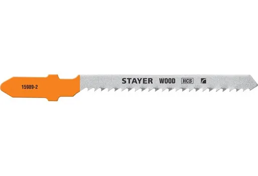 Пилка для лобзика STAYER T119BO L7.5 см x 5 см, фигурный, дерево, ДСП, фанера, 2 шт. (15989-2_z02)