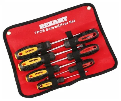 Набор отверток REXANT 12-4703, предметов в наборе: 7 шт., (12-4703)