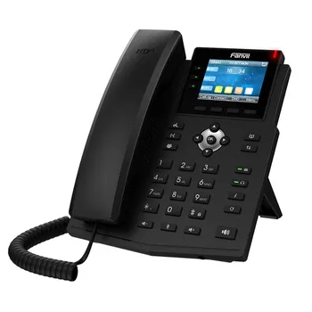 VoIP-телефон Fanvil X3U Pro, 6 линий, 6 SIP-аккаунтов, цветной дисплей, PoE, черный (X3U Pro)