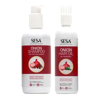 Набор для роста волос (300 мл + 200 мл), Onion Hair Growth Set, произв. Sesa