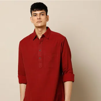 Курта красная, Bijnor Short Kurta Red, произв. MYINDIA