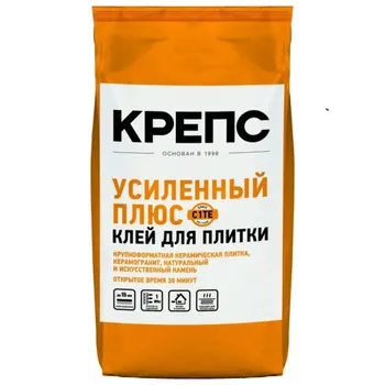 клей плиточный КРЕПС Усиленный Плюс морозостойкий 5кг