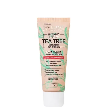 EVELINE Крем тональный для лица BOTANIC EXPERT 3 в 1 антибактериальный матирующий