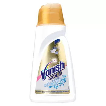 Пятновыводитель 1л Vanish Oxi Action голд кристальная белизна жидкий