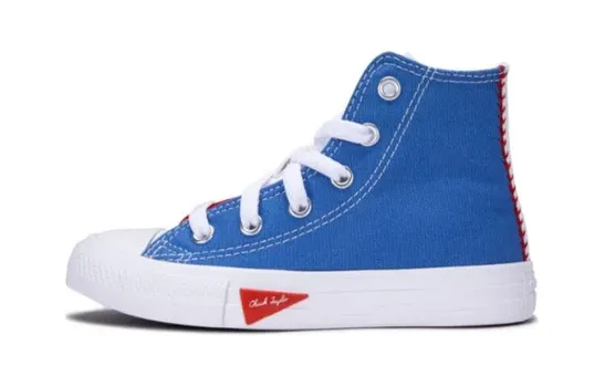Детские парусиновые туфли Converse PS, Blue/Red