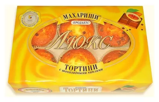 Кекс махариши шоколадные капли, 200г