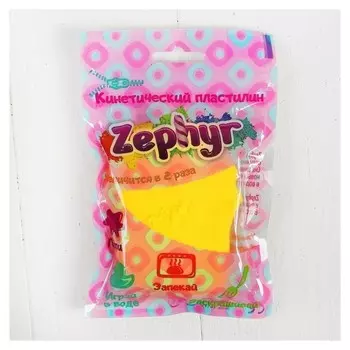 Кинетический пластилин "Zephyr" желтый 0,075 кг