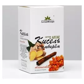 Кисель облепиховый с корицей и имбирем ( блок) 20 г