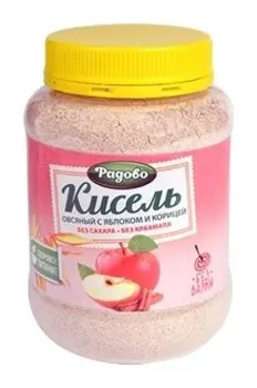 Кисель Овсяный на основе стевии с яблоком и корицей