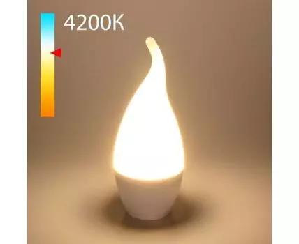 Светодиодная лампа "Свеча на ветру" CA37 8W 4200K E14 BLE1432