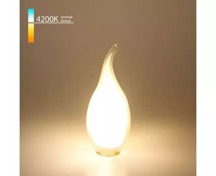 Светодиодная лампа "Свеча на ветру" CW35 7W 4200K E14 BLE1415