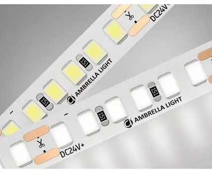 Светодиодная лента 2835 180Led, 14.4W m, 24V IP20 4500K 5m Ambrella Light GS