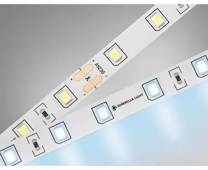 Светодиодная лента 2835 60Led, 6W m, 24V IP20 6500K 5m Ambrella Light GS