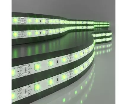 Светодиодная лента Лента светодиодная 12V 4,8W 60Led 2835 IP20 зеленый, 5м