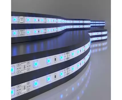 Светодиодная лента Лента светодиодная 12V 4,8W 60Led 2835 IP65 синий, 5м