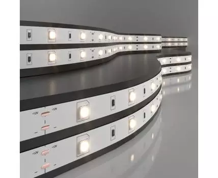 Светодиодная лента Лента светодиодная 12V 7,2W 30Led 5050 IP20 теплый белый, 5м