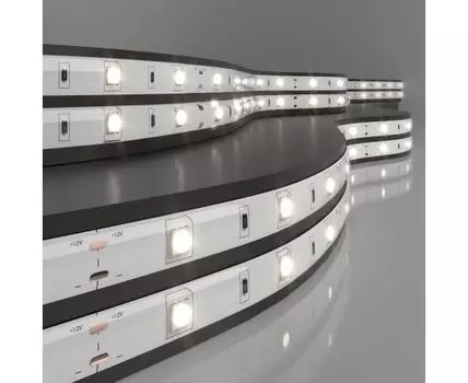 Светодиодная лента Лента светодиодная 12V 7,2W 30Led 5050 IP65 дневной белый, 5м