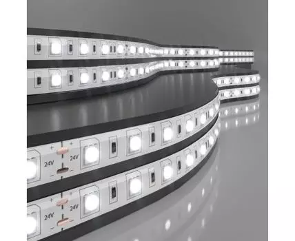 Светодиодная лента Лента светодиодная 24V 14,4W 60Led 5050 IP65 дневной белый, 5м