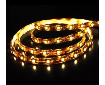 Светодиодная лента, теплый свет, IP20, 60 LED/м, 4.8W/м