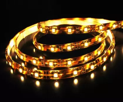 Светодиодная лента, теплый свет, IP20, 60 LED/м, 14.4W/м