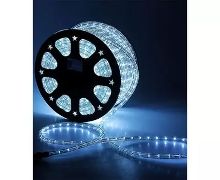 Светодиодный Дюралайт 13 мм Белый, 36 LED/м, Свечение 360град., IP54, Бухта 100м