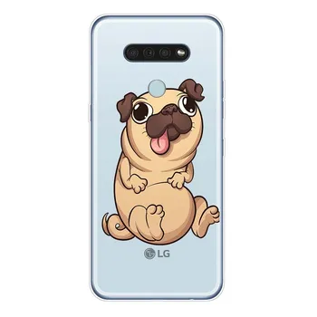 Мультфильм милый мопс для LG K92 K52 K62 K22 K71 K61 K51S K41S G8 G8S G8X V35 V50 V40 V50S V60 Q60 чехол для телефона LG G8 ThinQ